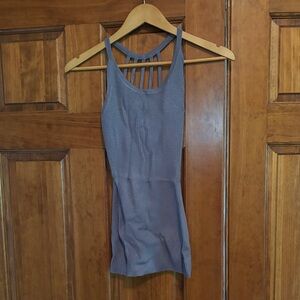 PattyBoutik Strappy Blue Tank Top